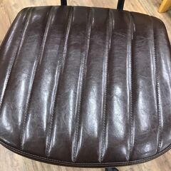 【ジャングルジャングル広陵店】ニトリ　ワークチェア　ブラウン　フェイクレザーの画像