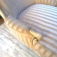 サロンベンチソファ　海外購入品　撮影利用　　アンティーク　ビンテージの画像