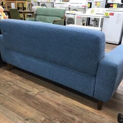 【ジャングルジャングル広陵店】ソファー　2人用　ブルーの画像
