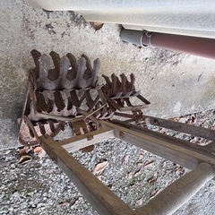 古民具　古農機具　除草機　水田除草機手押しの画像