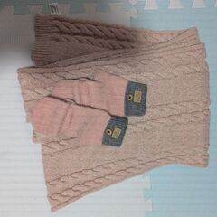 ジェラートピケ　マフラー　手袋の画像