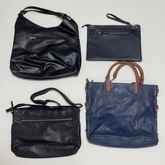 バッグ4種　肩掛けトートバッグ　ショルダーバッグ　クラッチバッグ　トートバッグの画像