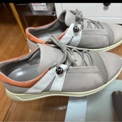 グレー ローカット スニーカーの画像