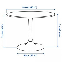 IKEA DOCKSTA ドクスタ 丸テーブルの画像