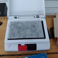 観音寺 年賀状などに！ スタンプ台 インク台 色々セット 中古品 の画像