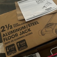 2.5t アルミ フロアジャッキ 新品！の画像