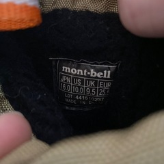 【16cm】montbell ジュニア スノーブーツの画像