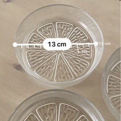 ガラス お皿 5点セットの画像