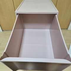 RISU スタックシステムケース ワイドL ピンク2段の画像