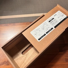 木目調 ティッシュケースの画像
