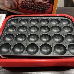 プレート丸洗い タコ焼き器の画像
