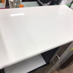 【ジャングルジャングル広陵店】ニトリ　レンジ台　ブラウン✕ホワイトの画像