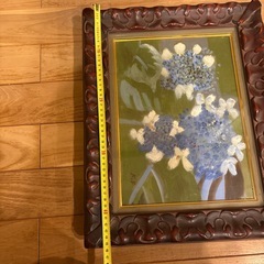 アジサイの油絵の画像