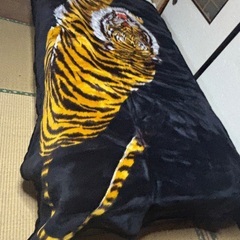 未使用トラの模様が描かれたブランケットです。の画像