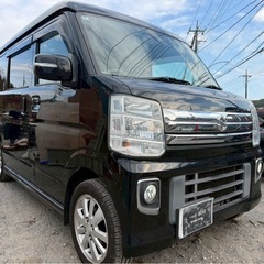 H30年式 エブリィワゴン 全国最安値出品★総額45.8万円★車検ロング ナビ TV Bluetooth Bカメラ 衝突軽減ブレーキ 両側パワスラ ETC 2.0 ハイルーフ 機関良好！修復歴なしの画像