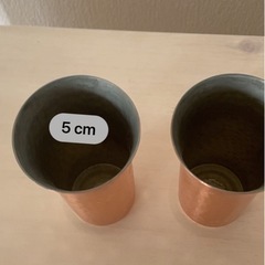 純銅鎚目 ビールタンブラー コップ の画像