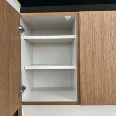 ★リユースのサカイ高崎店★TJ13467  食器棚 茶 H184.5×D45×W104.5 クリーニング済みの画像