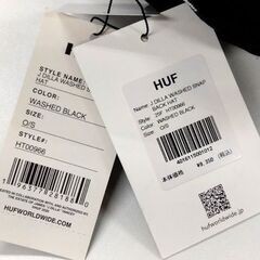 未使用品 HUF キャップ 帽子 J DILLA WASHED SNAPBACK HAT ブラック サイズ：O/S メンズ レディース 札幌市 中央区 南12条の画像