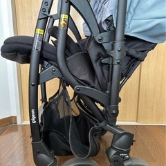 Pigeon ランフィリノン8 RB4L ブルー　ベビーカー　両対面式の画像