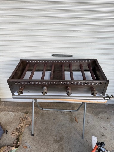 たこ焼きガス台4連プロパンガス