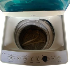 【ジ1127-17】ハイアール全自動電気洗濯機 JW-C45A 2017年製 4.5kgの画像