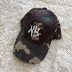 【新品】　迷彩柄キャップ　アーミーグリーン　男女兼用の画像