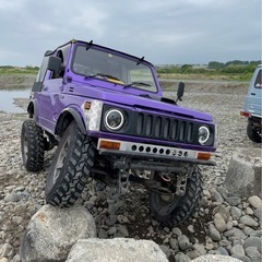 ジムニーJA11C 幌車　無双懸架の画像