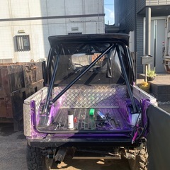 ジムニーJA11C 幌車　無双懸架の画像