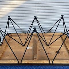 ローテーブル アイアンXウッド　ヴィンテージ調の画像