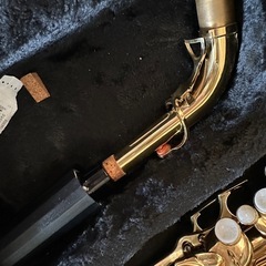 ほぼ新品　アルトサックス　サックスストラップ　アルトサックスリード付き　ケースの画像