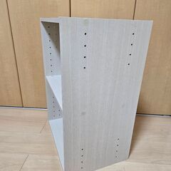 ニトリ　連結できるNカラボ　レギュラー2段　ホワイトウォッシュの画像