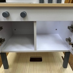 パーツ欠品のため激安販売!! 可愛いお子様に是非!! ベガコーポレーション minico おままごと キッチン 木製 おもちゃの画像