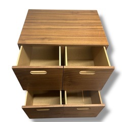 無印良品　スタッキングチェスト・引出し・４個／オーク材突板の画像