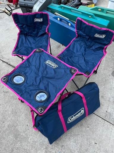 ち〜桃葵様専用 コールマン アームチェアネイビー4脚セット 美品