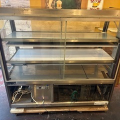 【引き取り限定】大穂製作所 対面ショーケース 冷蔵 両面扉 中古品の画像