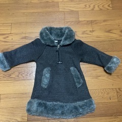 女の子冬用ワンピースの画像
