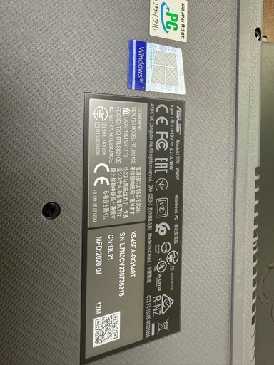 ＡＳＵＳ　ノートパソコン
