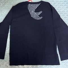 インディゴ製品の刺繍あり大きいサイズのロンTですの画像