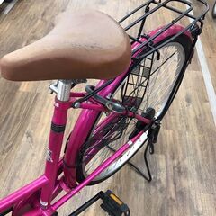 【ジャングルジャングル広陵店】自転車　オートライト　ピンク　26インチの画像