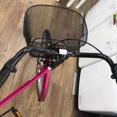 【ジャングルジャングル広陵店】自転車　オートライト　ピンク　26インチの画像