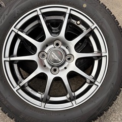 中古スタッドレスタイヤホイールセット軽自動車
155/65/R14の画像