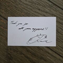 ローランド　直筆　サイン　名刺の画像