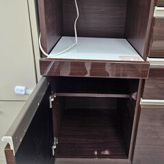 ✨️ジモティー割引✨️【ジャングルジャングル堺初芝店】 ニトリ　レンジボード　ボスティア　ダークブラウン　堺市（東区　西区　北区　南区　堺区　美原区）高石市　泉大津市　忠岡町　和泉市　松原市　大阪狭山市の画像