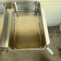 ステンレス深バット2個の画像