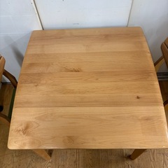 ジモティー特別価格🉐 N1200★ダイニング3点セット★ダイニングテーブル★テーブル★幅800mmの画像