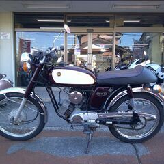 NO.5582　ヤマハ　ＹＢ－１　２サイクルエンジン　４速ギヤ　ブラウン＆ホワイト　☆彡の画像