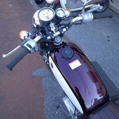 NO.5582　ヤマハ　ＹＢ－１　２サイクルエンジン　４速ギヤ　ブラウン＆ホワイト　☆彡の画像