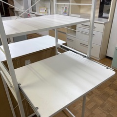 【ジャングル深井店】★キッチンゴミ箱上ラック ホワイト 収納家具 家具 堺市（中区 堺区 東区 西区 南区 北区）和泉市 河内長野市 富田林市 松原市 狭山市 深井 【FU2968】の画像