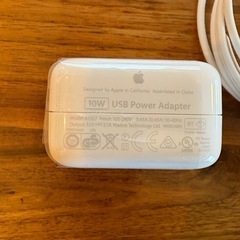 未使用【Apple純正品】Apple 10W USB 電源アダプタ + Lightningケーブル(1m) アップル純正 急速充電器 A1357 iPad mini / iPad Air / iPhone対応の画像