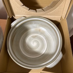 美品 三島 9号土鍋4〜5人用の画像